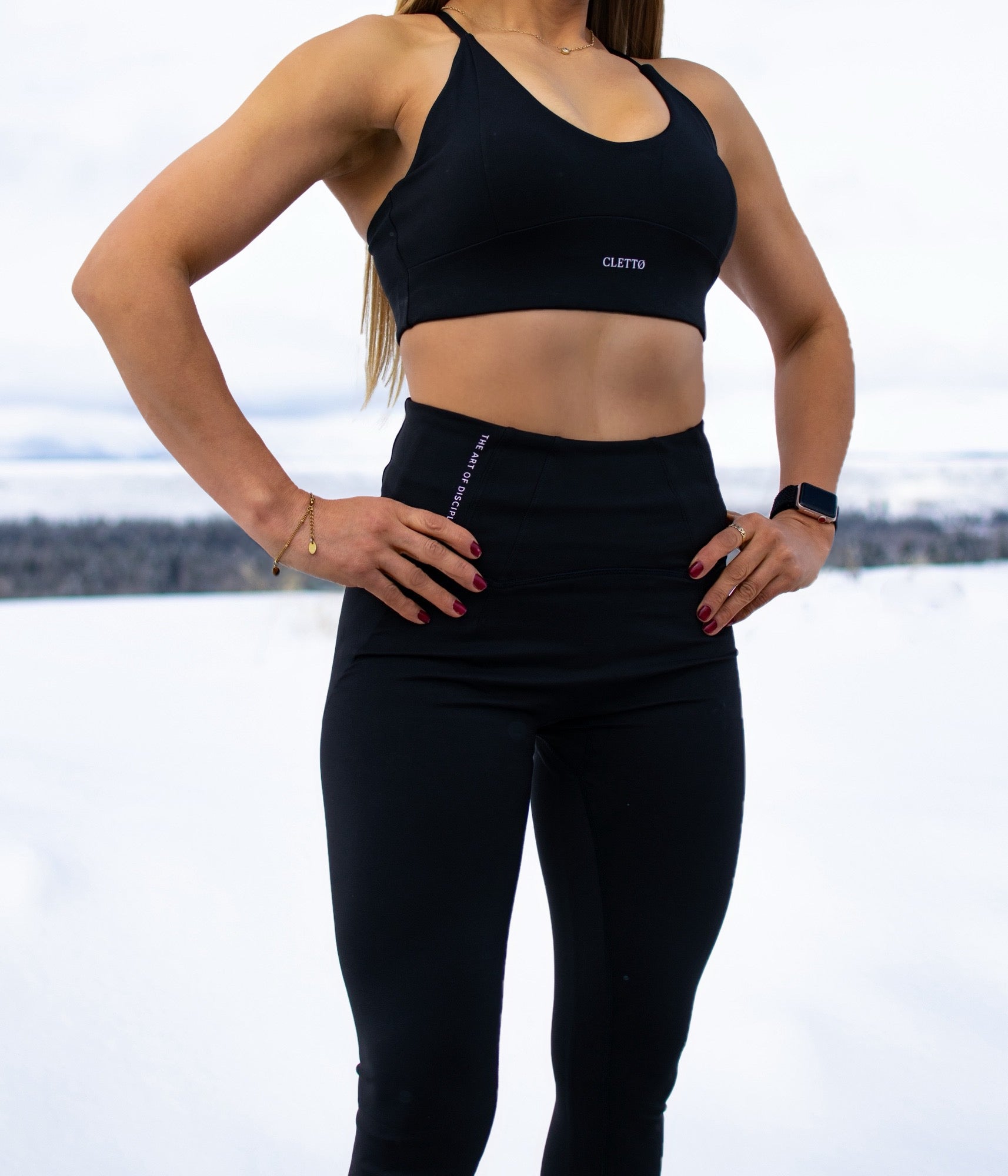 CLETTØ Women's Performance Sport Bra Onyx Black – CLETTØ — The Art