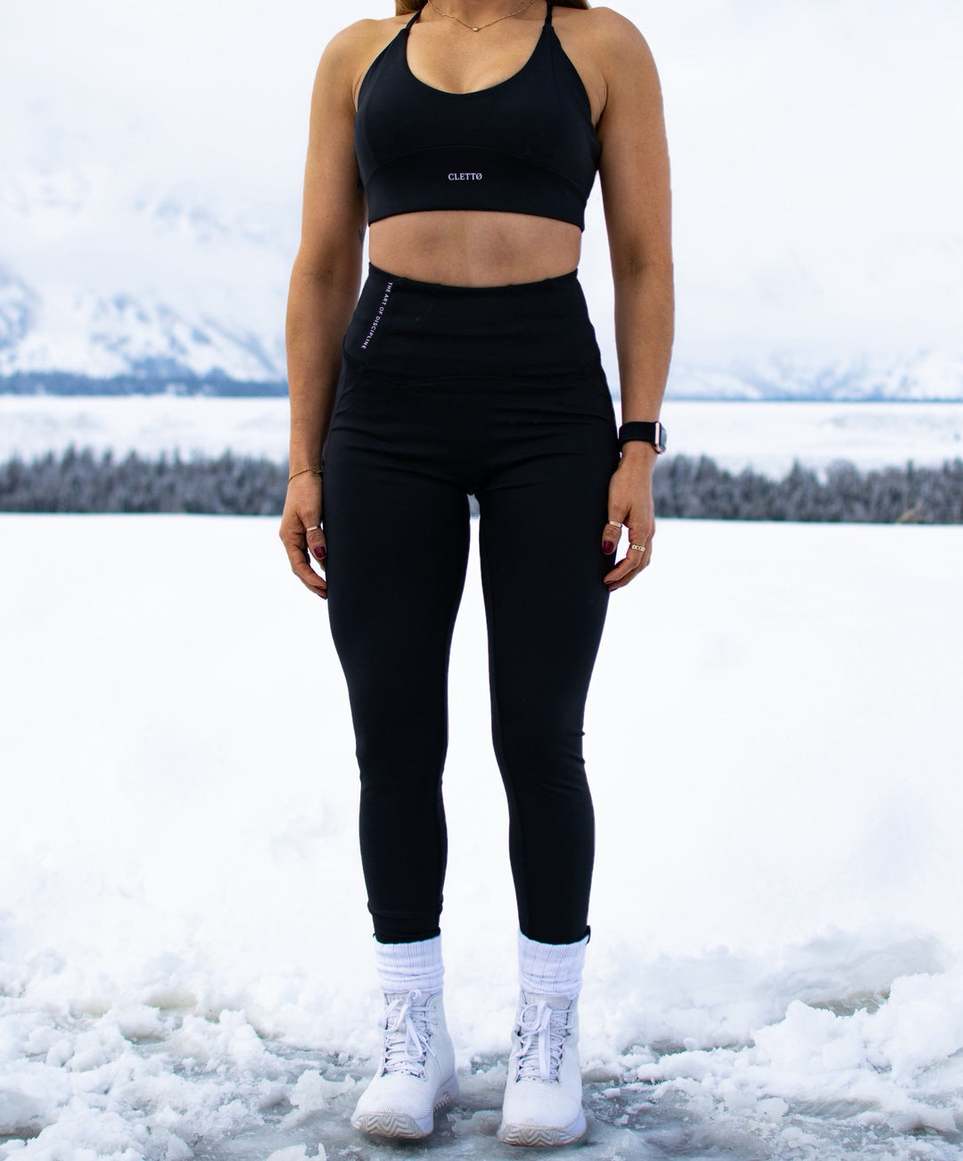 CLETTØ Women’s Performance Leggings Onyx Black