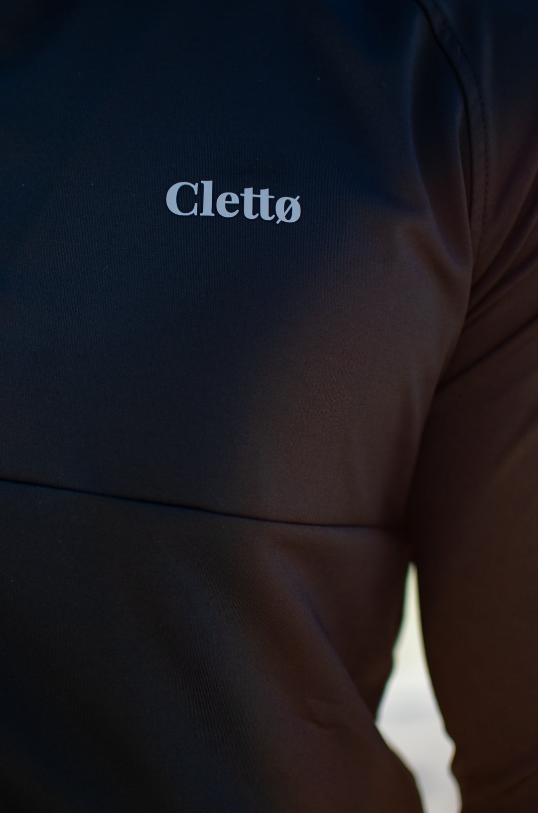 Long Sleeve Performance Zip Top — Stealth Black