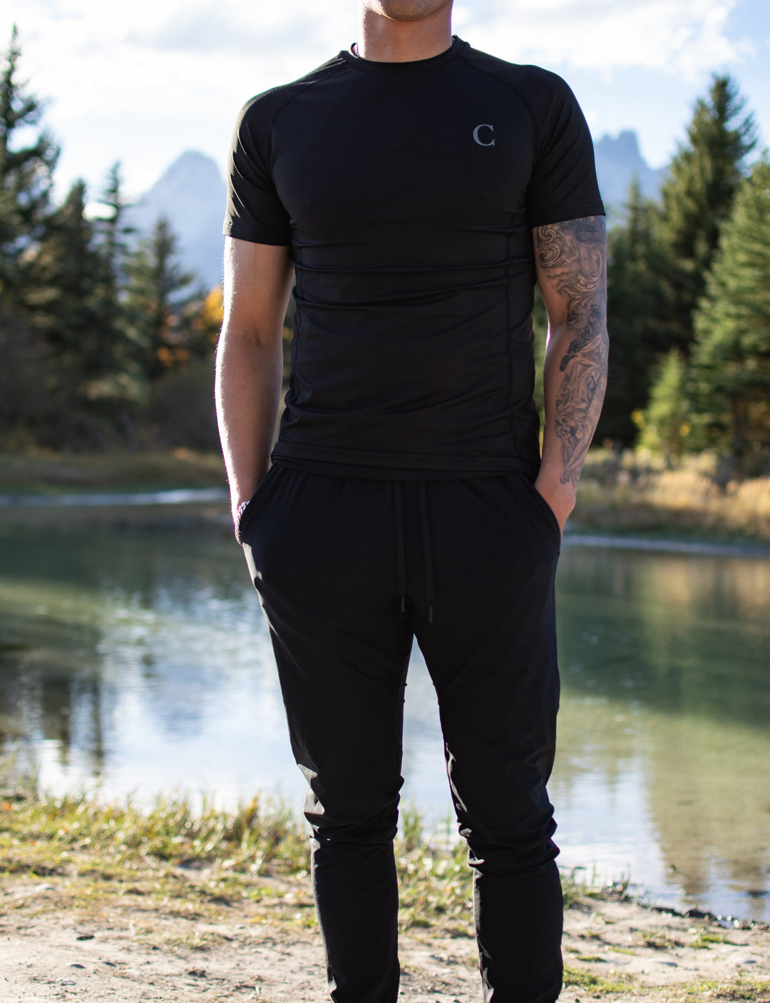 Essential Tee — Stealth Black
