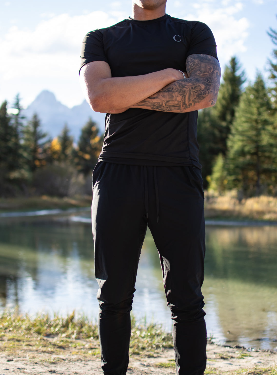 Essential Tee — Stealth Black