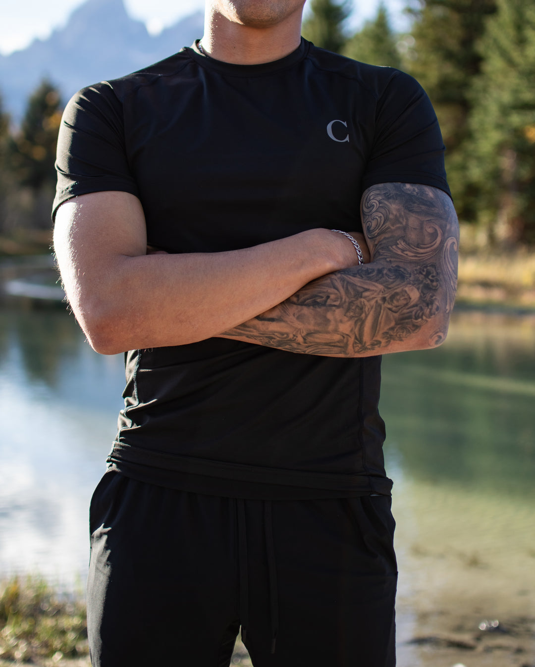 Essential Tee — Stealth Black