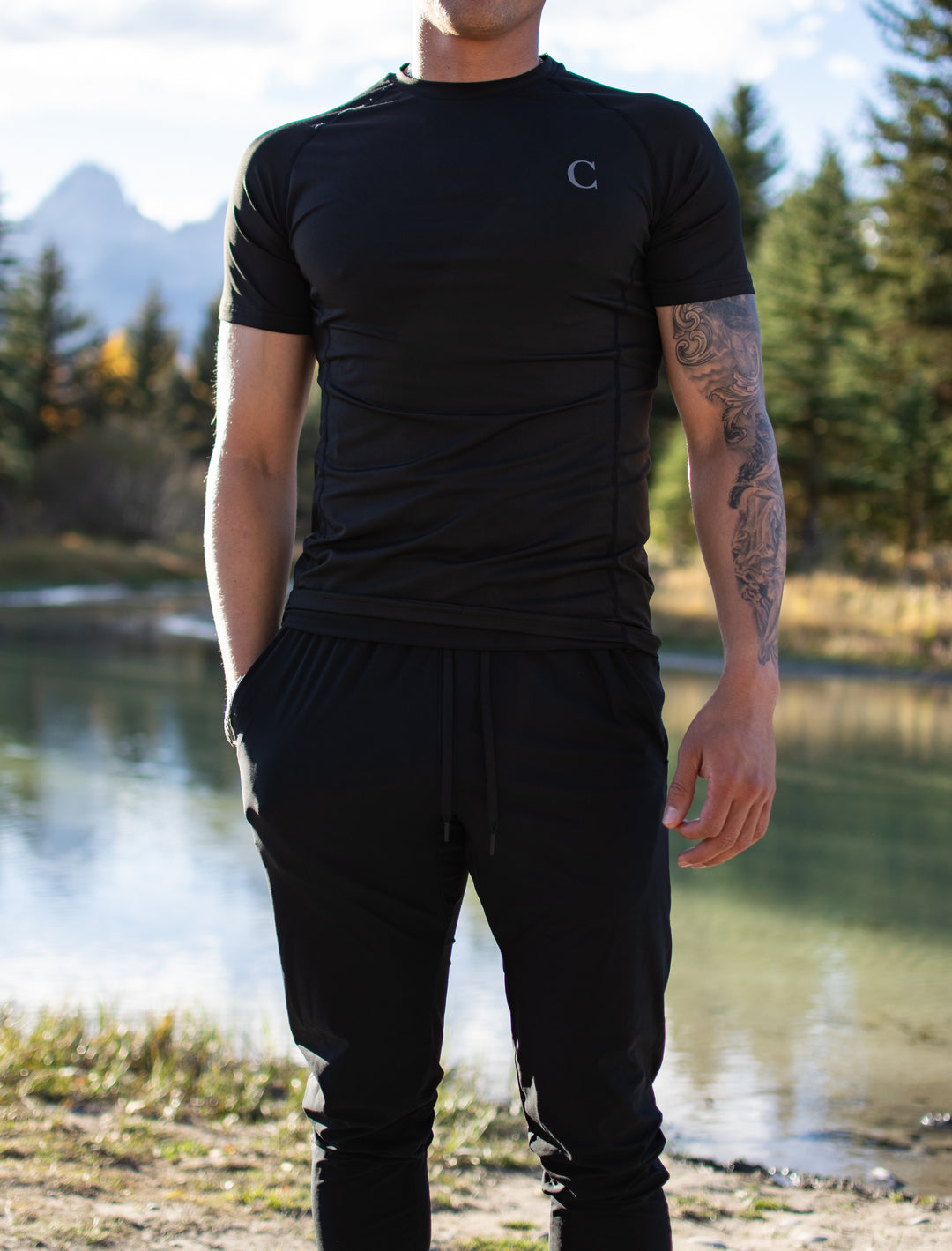 Essential Tee — Stealth Black