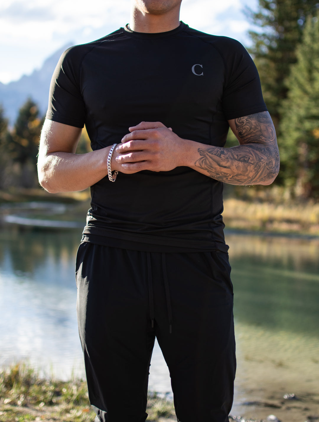 Essential Tee — Stealth Black