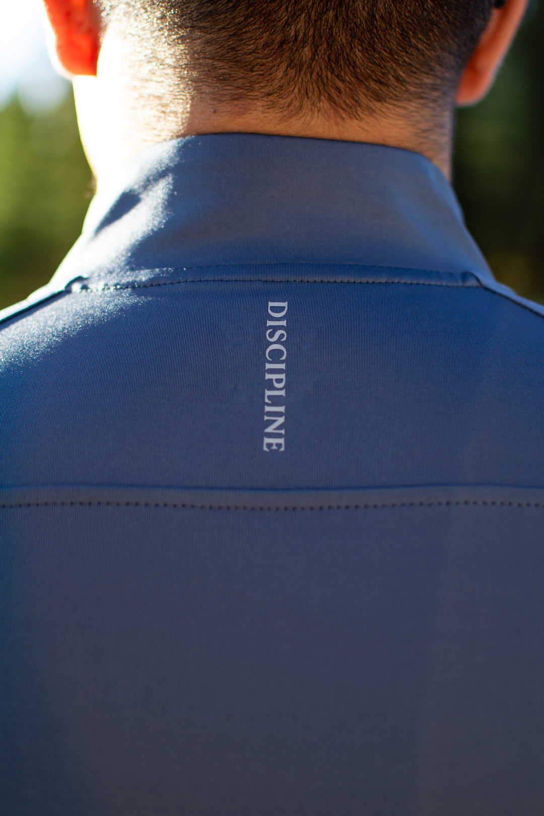 Long Sleeve Performance Zip Top — Navy Discipline