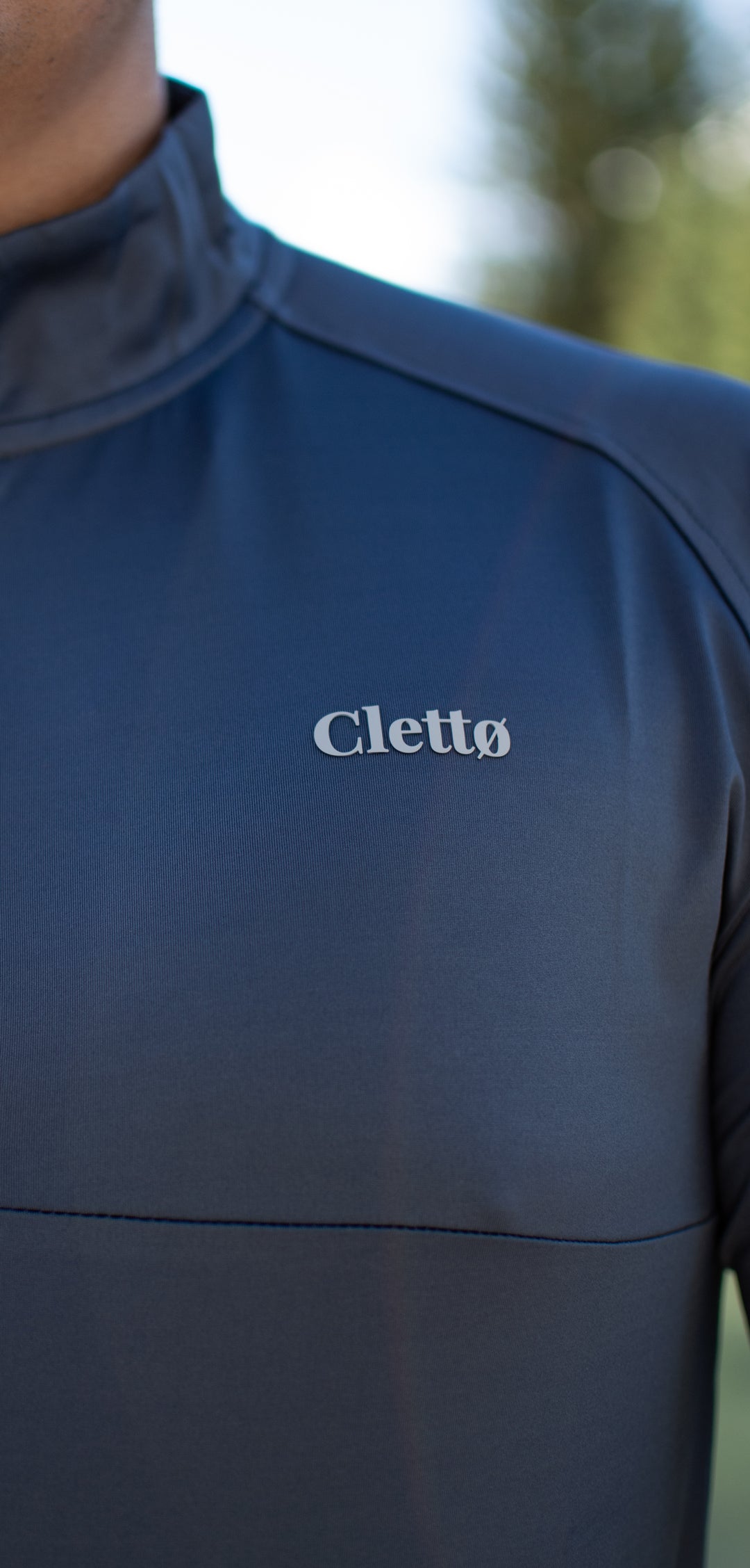 Long Sleeve Performance Zip Top — Navy Discipline